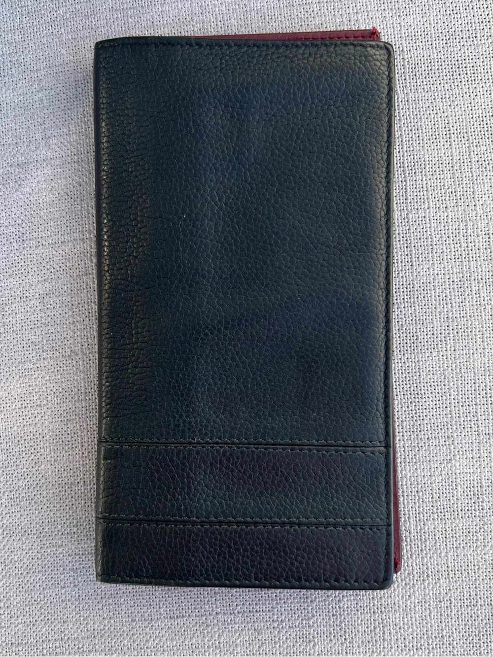 BVLGARI Serpenti Scaglie Black Leather Flap Long Wallet
